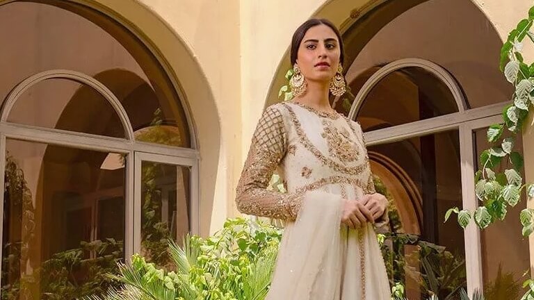 green emerald velvet dress Ethereal Ivory – Haris Shakeel Luxe Nikkah Attire – clothesforum